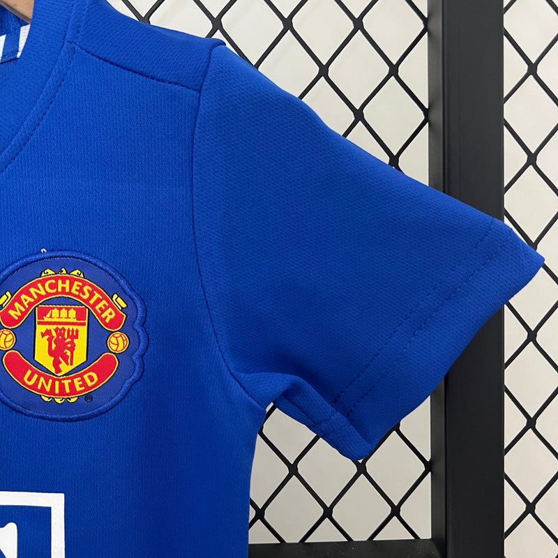 Camiseta Manchester United 07/08 - Niños (Pantalón Corto Incluido) RETRO