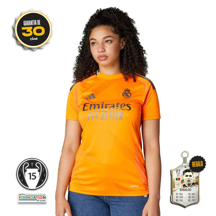 Real Madrid Femenina Segunda Equipación Naranja 24/25  *OFICIAL* + 5 REGALOS 🎁