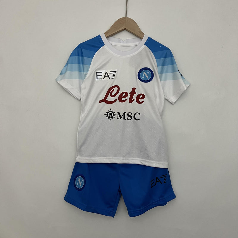 Camiseta Napoli 23/24 - Niños (Pantalón Corto Incluido) (Medidas en la Descripción) - Lux Shop