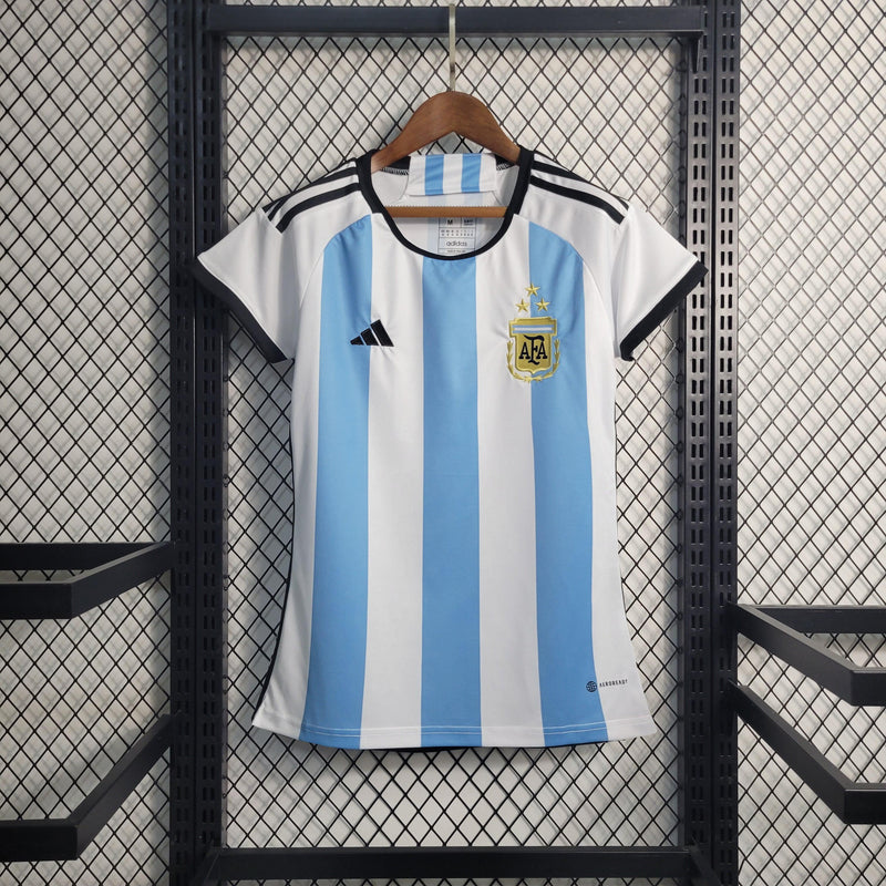 Camiseta Argentina 3 estrellas 2022 - Mujer - Lux Shop