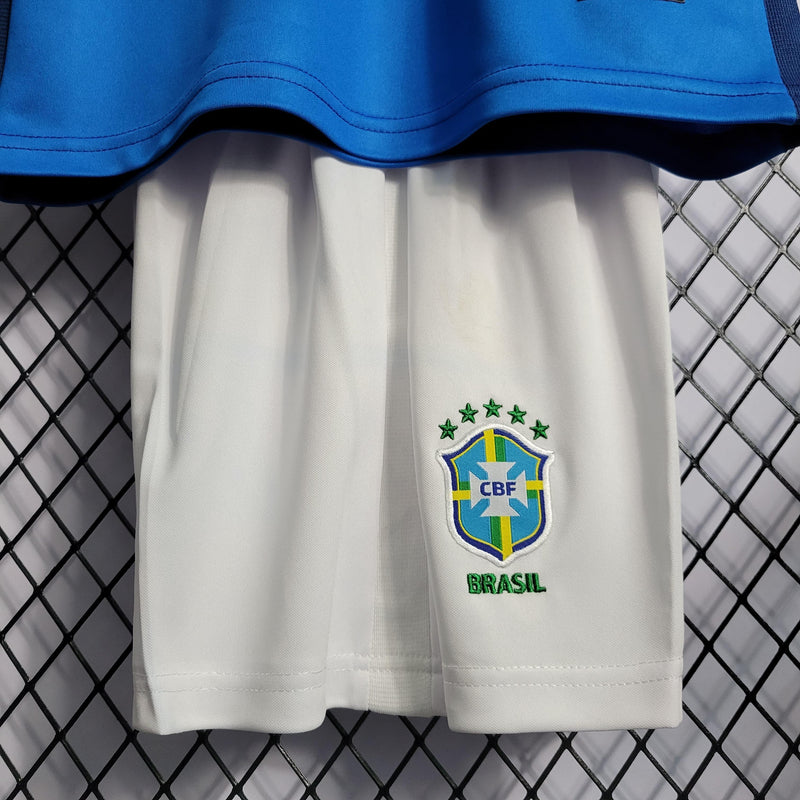 Camiseta Brasil 20/21 - Niños (Pantalón Corto Incluido) - Lux Shop