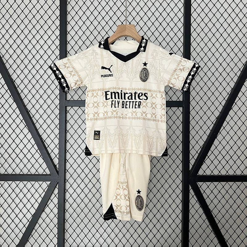 Camiseta AC Milan 24/25 - Niños (Pantalón Corto Incluido) (Medidas en la Descripción) - TIENDA LUXSHOP