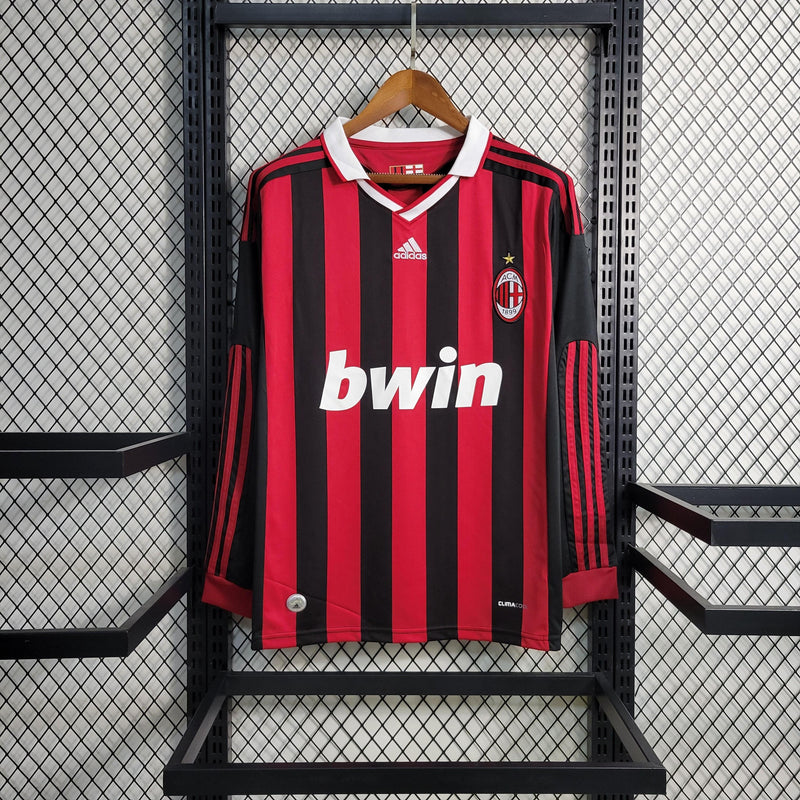 Camiseta AC Milan (Manga Larga) 09/10 Retro - TIENDA LUXSHOP