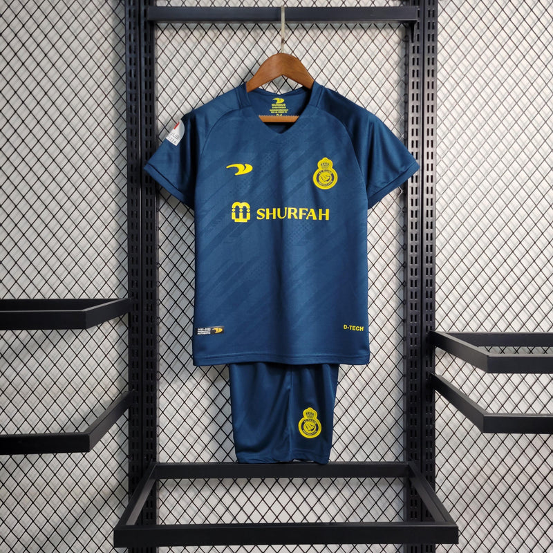 Camiseta Al-Nassr 22/23 - Niños (Pantalón Corto Incluido) - Lux Shop