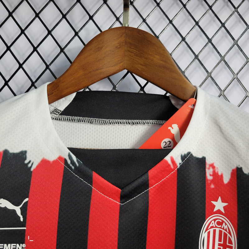 Camiseta Milan 22/23 - Niños (Pantalón Corto Incluido) (Medidas en la Descripción) - Lux Shop