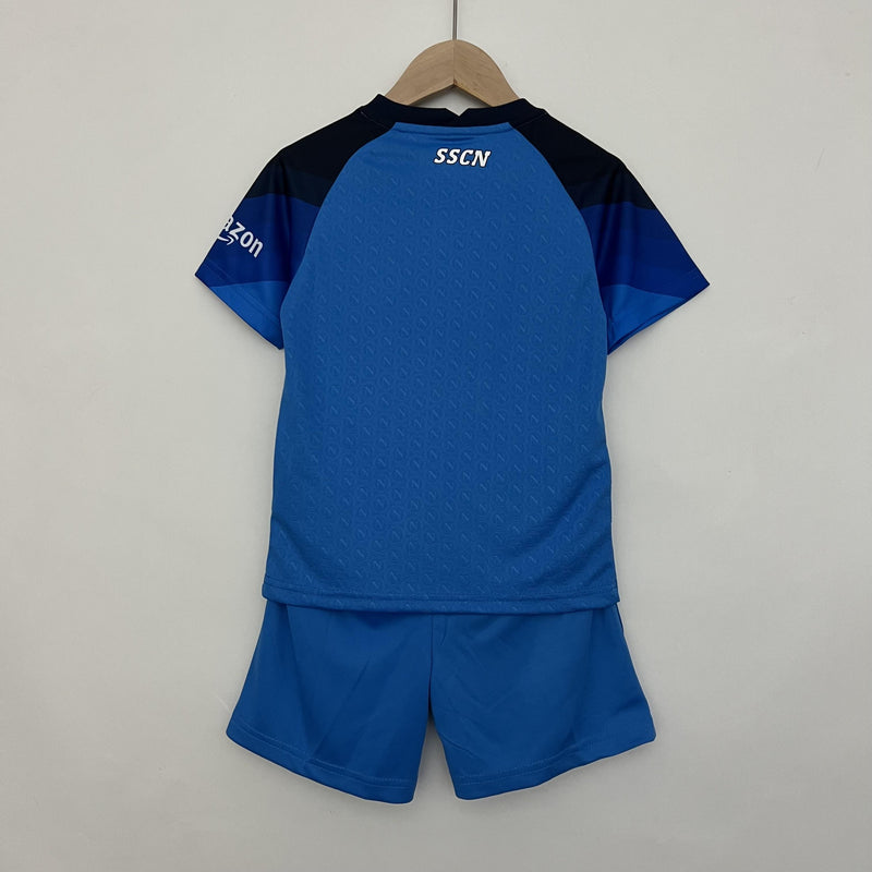 Camiseta Napoli 23/24 - Niños (Pantalón Corto Incluido) (Medidas en la Descripción) - Lux Shop