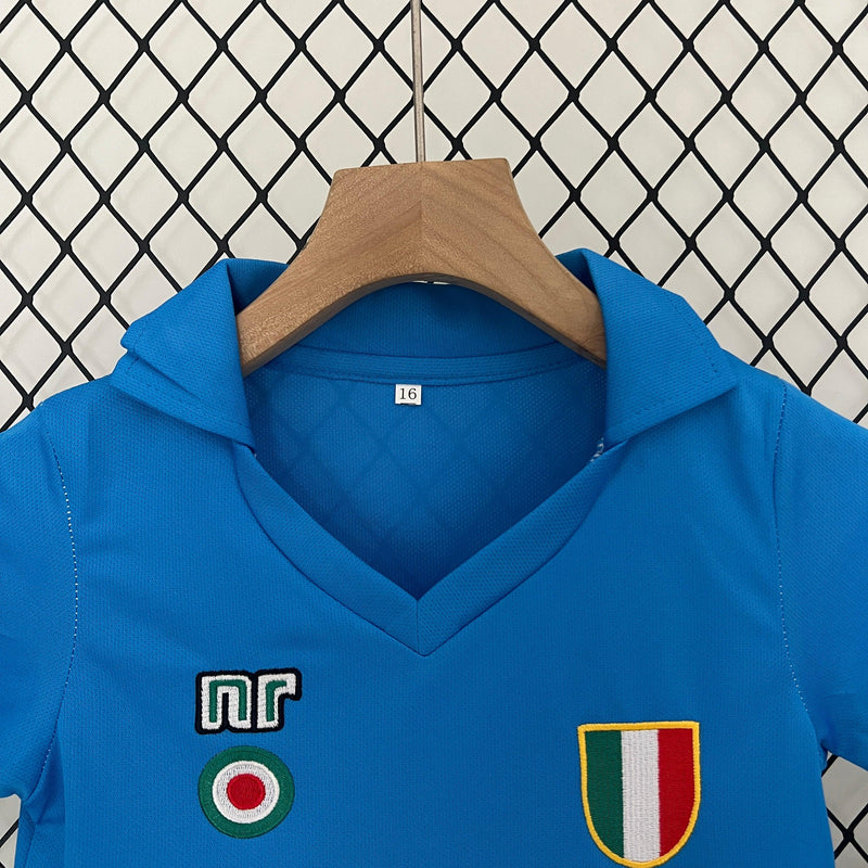 Camiseta Napoli 87/88 - Niños (Pantalón Corto Incluido) RETRO - TIENDA LUXSHOP