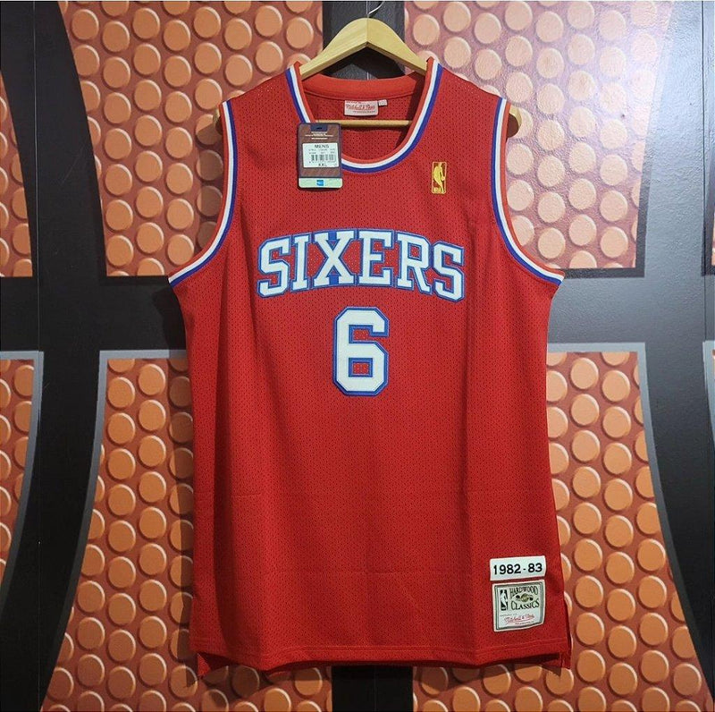 Camiseta NBA 76ers - Erving - DR J - 1982/83 Retrô - Lux Shop