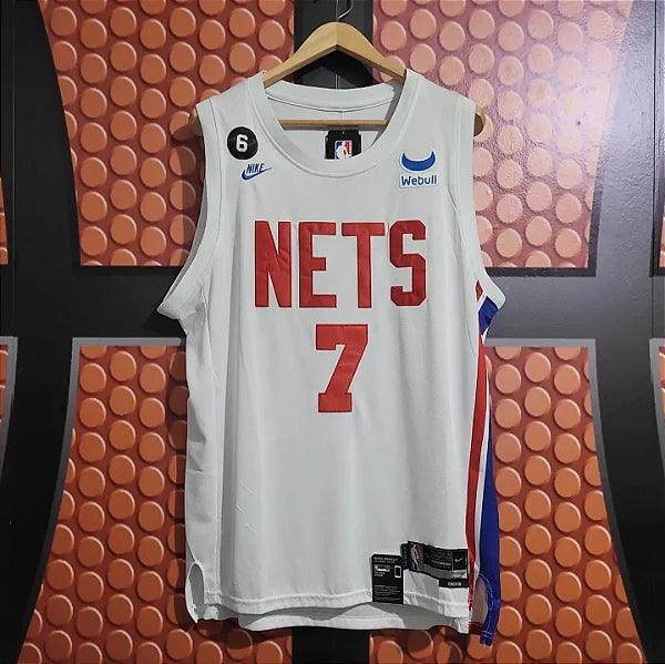 Camiseta NBA Brooklyn Nets Kevin Duran 2023 Branca - Lux Shop