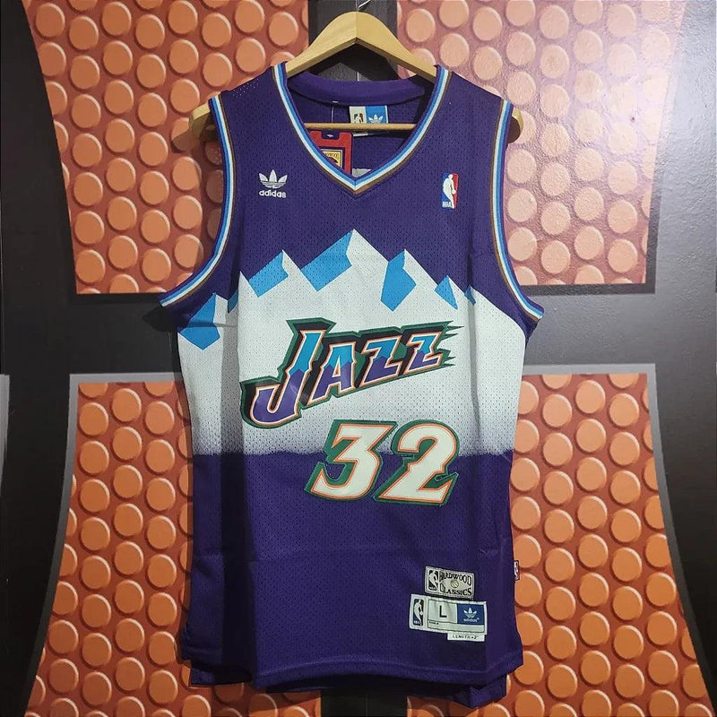 Camiseta NBA Utah Jazz Karl Malone Retrô - Lux Shop