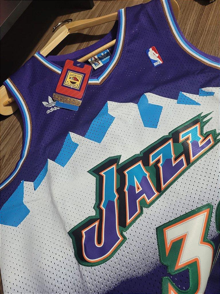 Camiseta NBA Utah Jazz Karl Malone Retrô - Lux Shop