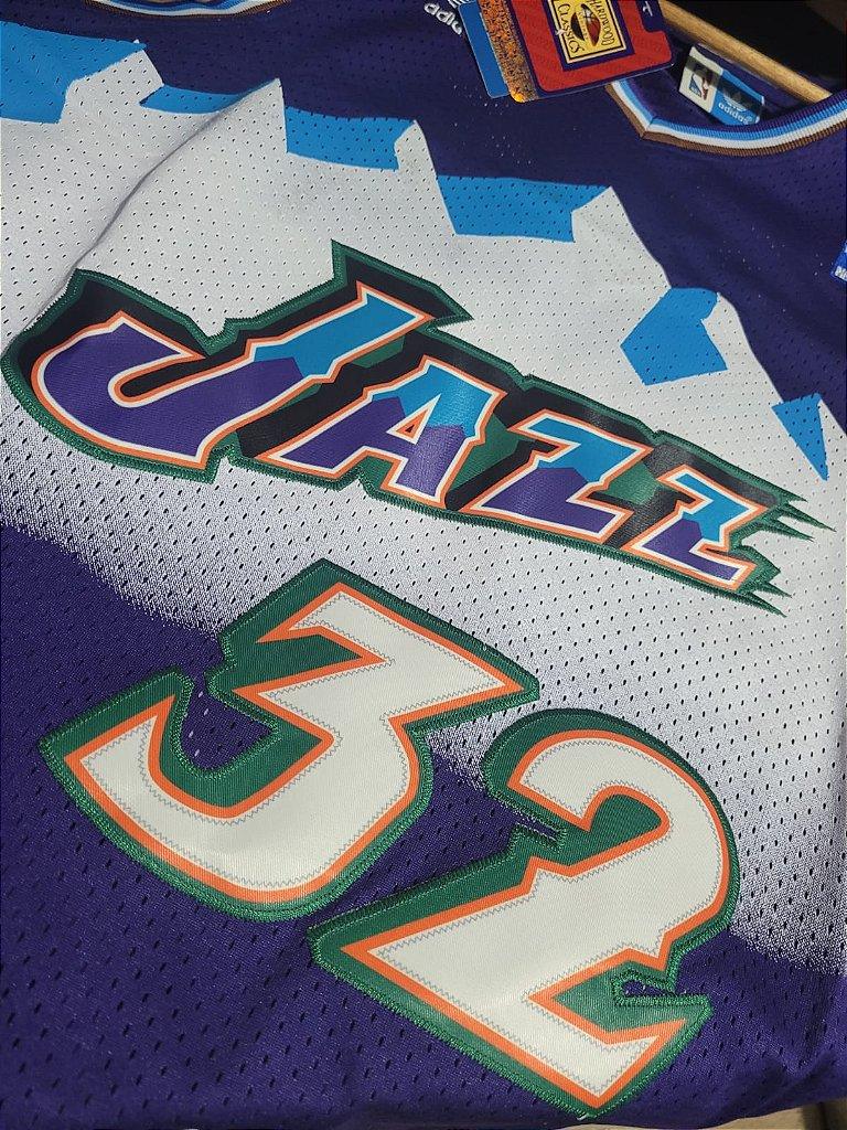 Camiseta NBA Utah Jazz Karl Malone Retrô - Lux Shop