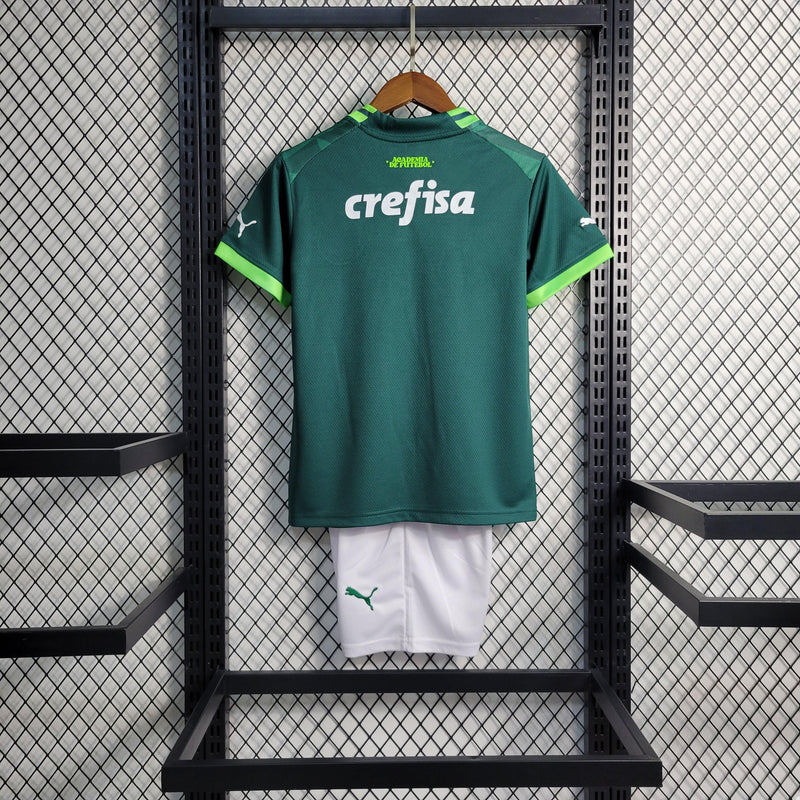 Camiseta Palmeiras 23/24 - Niños (Pantalón Corto Incluido) - Lux Shop