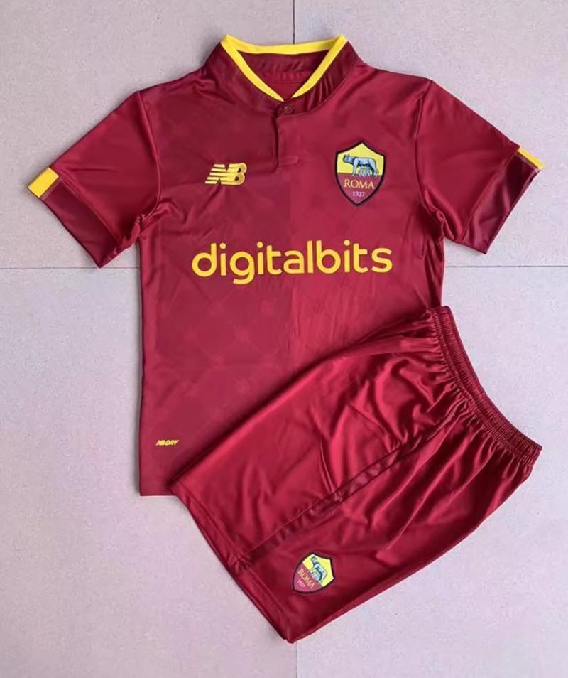 Camiseta Roma 22/23 - Niños (Pantalón Corto Incluido) (Medidas en la Descripción) - Lux Shop