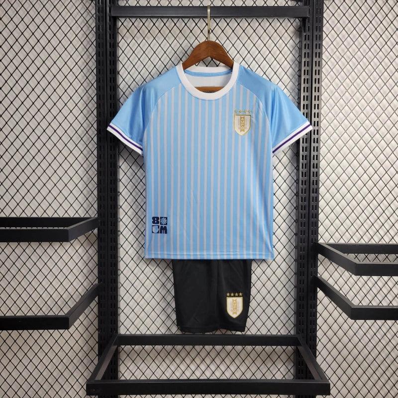 Camiseta Uruguay 24/25 - Niños (Pantalón Corto Incluido) - TIENDA LUXSHOP