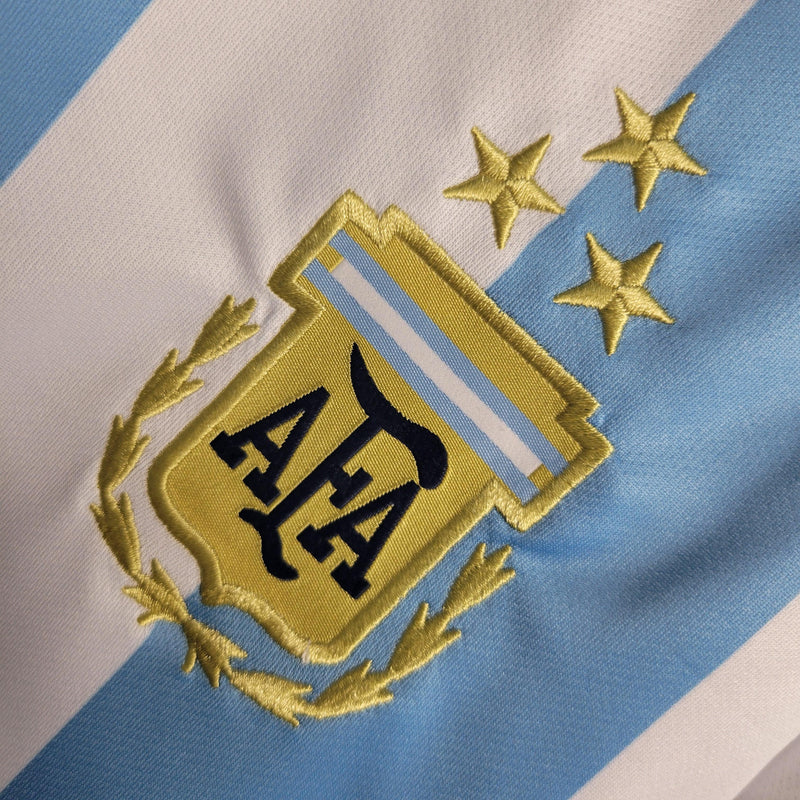 Camiseta Argentina 3 estrellas 2022 - Mujer - Lux Shop