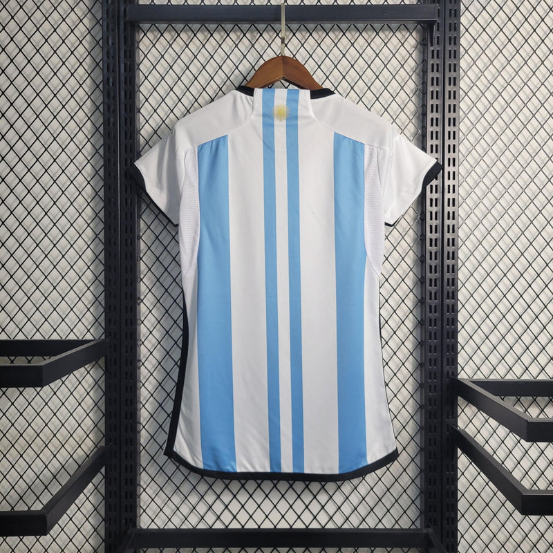 Camiseta Argentina 3 estrellas 2022 - Mujer - Lux Shop