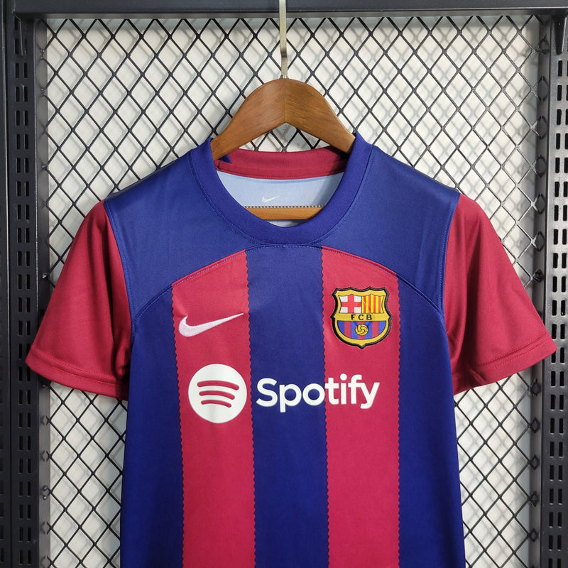 Camiseta Barcelona 23/24 - Niños (Pantalón Corto Incluido) (Medidas en la Descripción) - Lux Shop