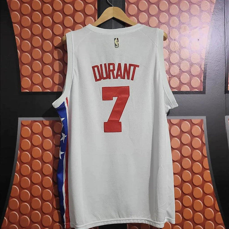 Camiseta NBA Brooklyn Nets Kevin Duran 2023 Branca - Lux Shop