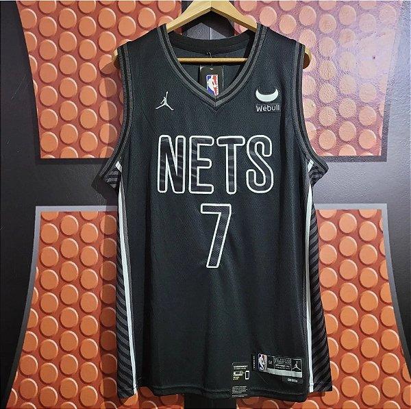 Camiseta NBA Brooklyn Nets Kevin Duran 2023 Preta - Lux Shop